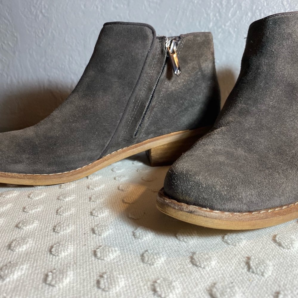 Sam Edelman Grey Mercer Suede Booties - Picture 12 of 16